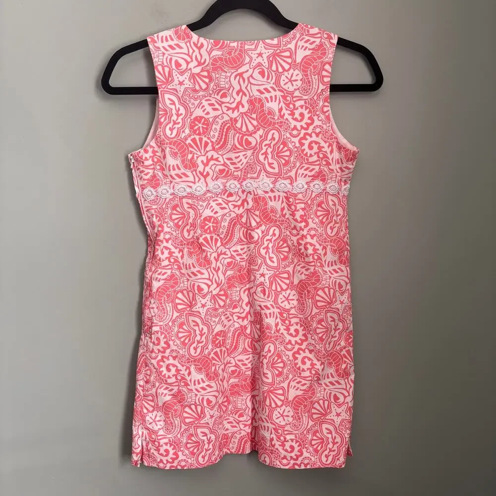 Vineyard Vines Girls Sleeveless Print Shift Dress